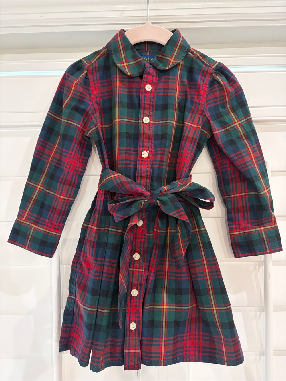 Adorable Plaid Polo Dress